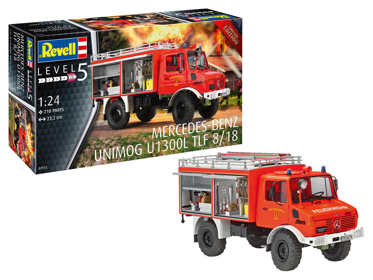 Revell of Germany 1/24 MB Unimog U1300L Fire Truck 7512